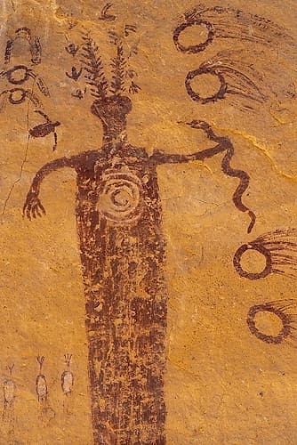 USA-Utah Head of Sinbad Panel pictographs in San Rafael Swell Recreation Area Places Print